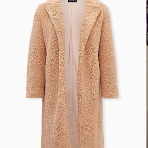 Torrid Women's Cozy Tan Teddy Jacket